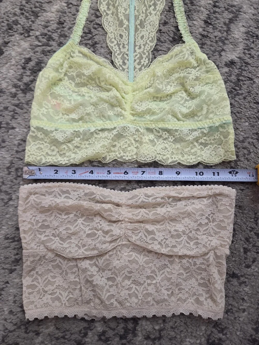 Bundle (2) Lace Bralettes: PINK VS Racerback & Aerie Strapless Bandeau | Size M